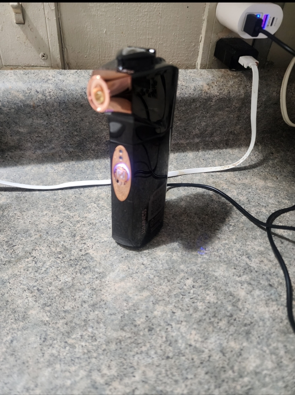 Electric Makeup Airbrush System  Black with Rose Gold Accents